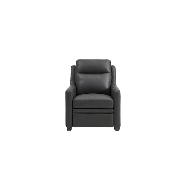 Visby Leather Power Recliner with Adjustable Headrest & Lumbar