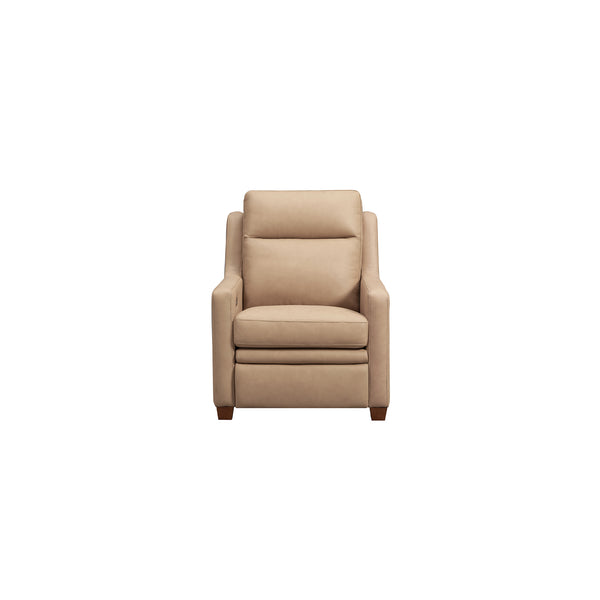 Visby Leather Power Recliner with Adjustable Headrest & Lumbar