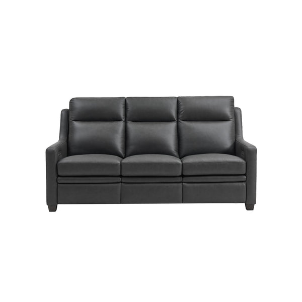 Visby Wall Hugger Leather Power Reclining Sofa with Adjustable Headrest & Lumbar