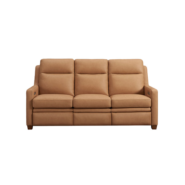 Visby Wall Hugger Leather Power Reclining Sofa with Adjustable Headrest & Lumbar