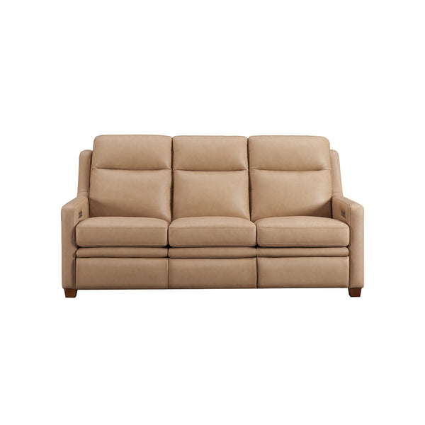 Visby Wall Hugger Leather Power Reclining Sofa with Adjustable Headrest & Lumbar