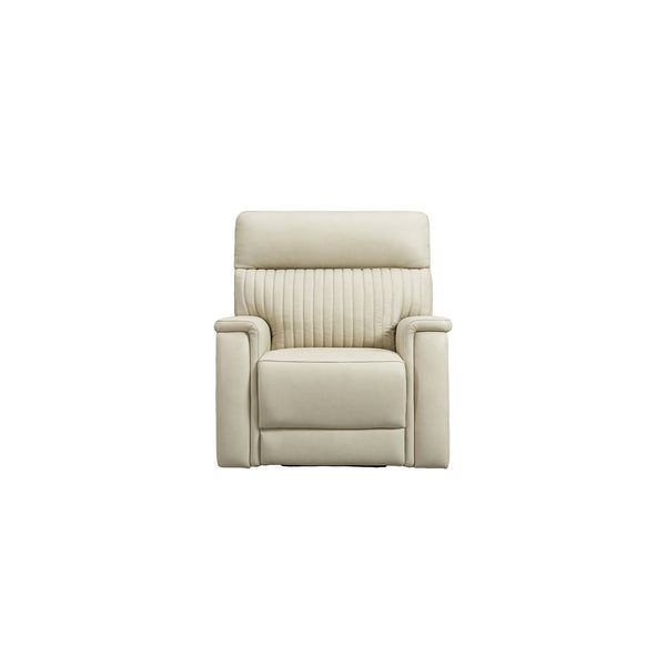 Vaasa Leather Power Recliner with Adjustable Headrest & Lumbar