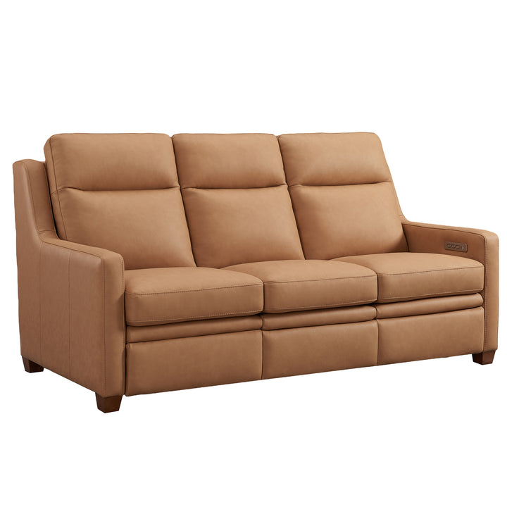 Wall Hugger Brown Leather Sofa Set Power Recliner Sofa