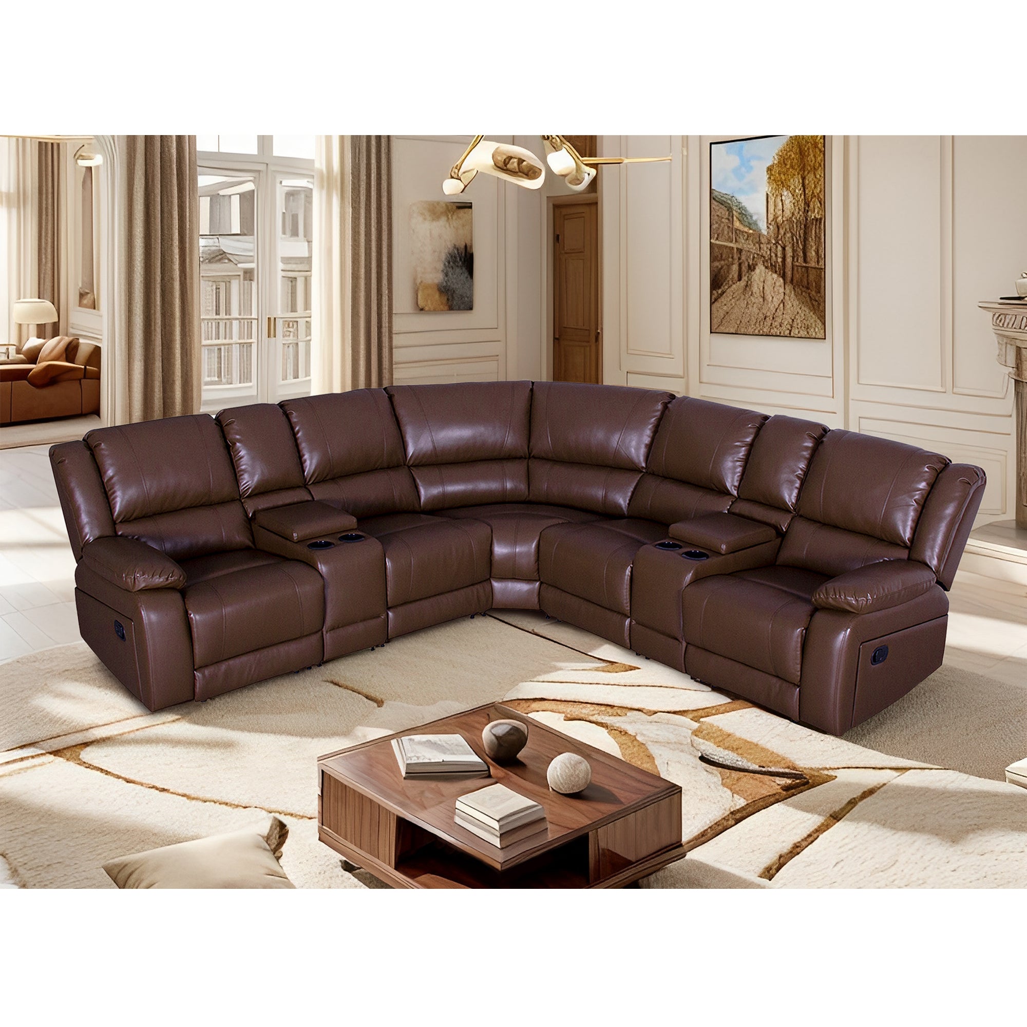 Small sectional couch with recliner hotsell