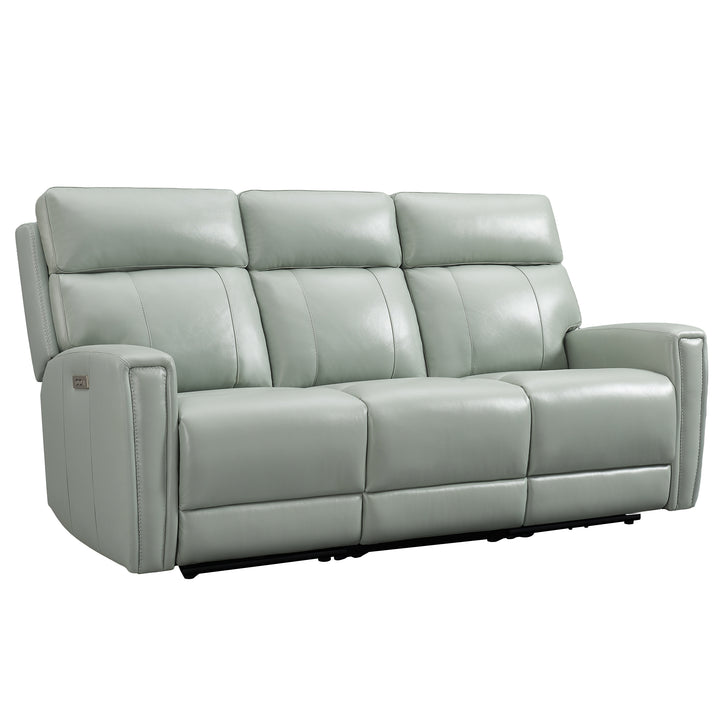 lightaqua dual power genuine leather recliner sofa